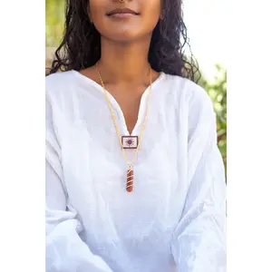 Carnelian Necklace For The Sacral Chakra
