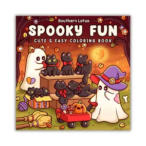 Spooky Fun: Coloring Book for Adults and Teens Featuring Cute Creepy Characters in Fun and Cozy Moments for Relaxation and Stress Relief (Spooky - Cute - Easy Coloring)