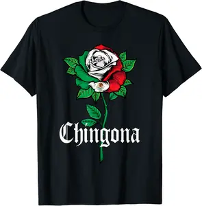 Chingona Shirt Women Girl Teen Mexico Mexican American Flag T-Shirt - Jamespatric Shop 21B0CCV4C6WG