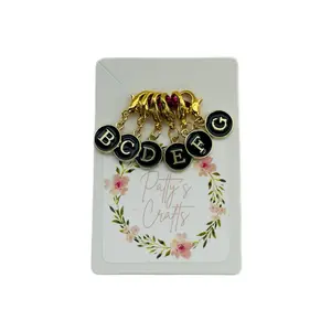 Small Lobster Clasp Letter Stitch Markers