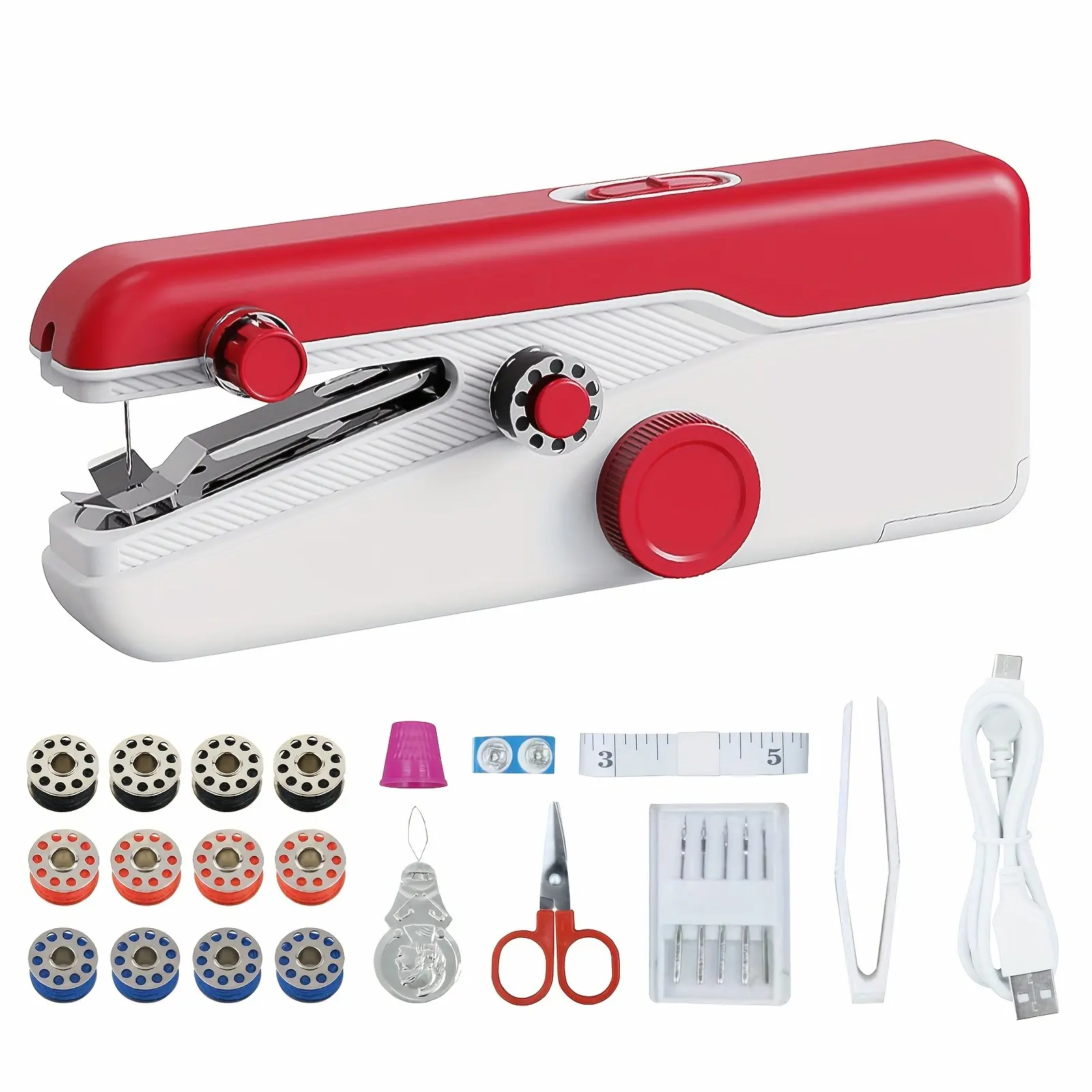 Handheld Sewing Machine; Quick Sewing Portable, Equipped with Sewing Kit, Beginner Sewing Machine for Beginners, Very Suitable for Home Use