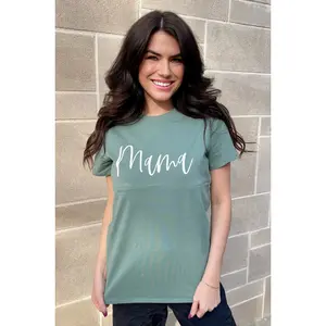 Forest Cursive Mama Nursing T-Shirt - Breastfeeding Clothing for Women
