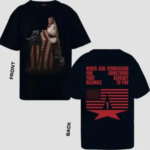 Reclaim What Is Yours 2025 Cowboy CCT Tour Graphic Tshirt Never Ask Permission Modern Cotton Tee Soft Touch T-Shirt Casual Fabric