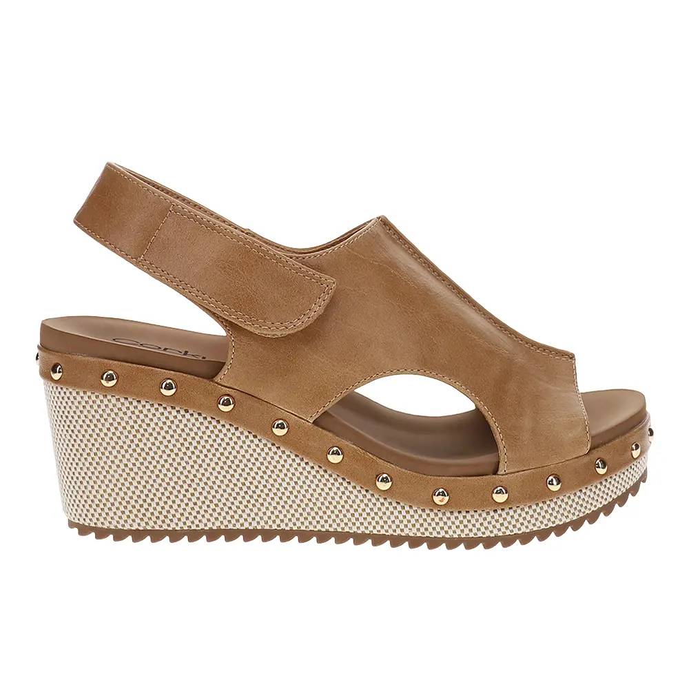 Corkys Womens For Keeps Studded Slingback Casual Sandals Casual Mid Heel 2-3" - Brown