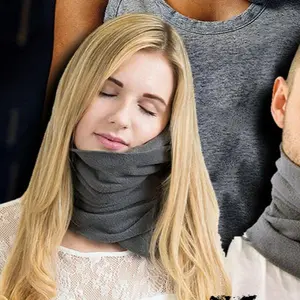 1pcs Black Travel Neck Pillow, Breathable Comfortable Orthopedic Neck Pillow,Travel Nap Pillow with Storage Bag, Supportive Ergonomic , Durable Neck Pillow Travel Neck Pillow,Breathable & Comfortable Orthopedic Neck Support Pillow for Airplane,Car, Office