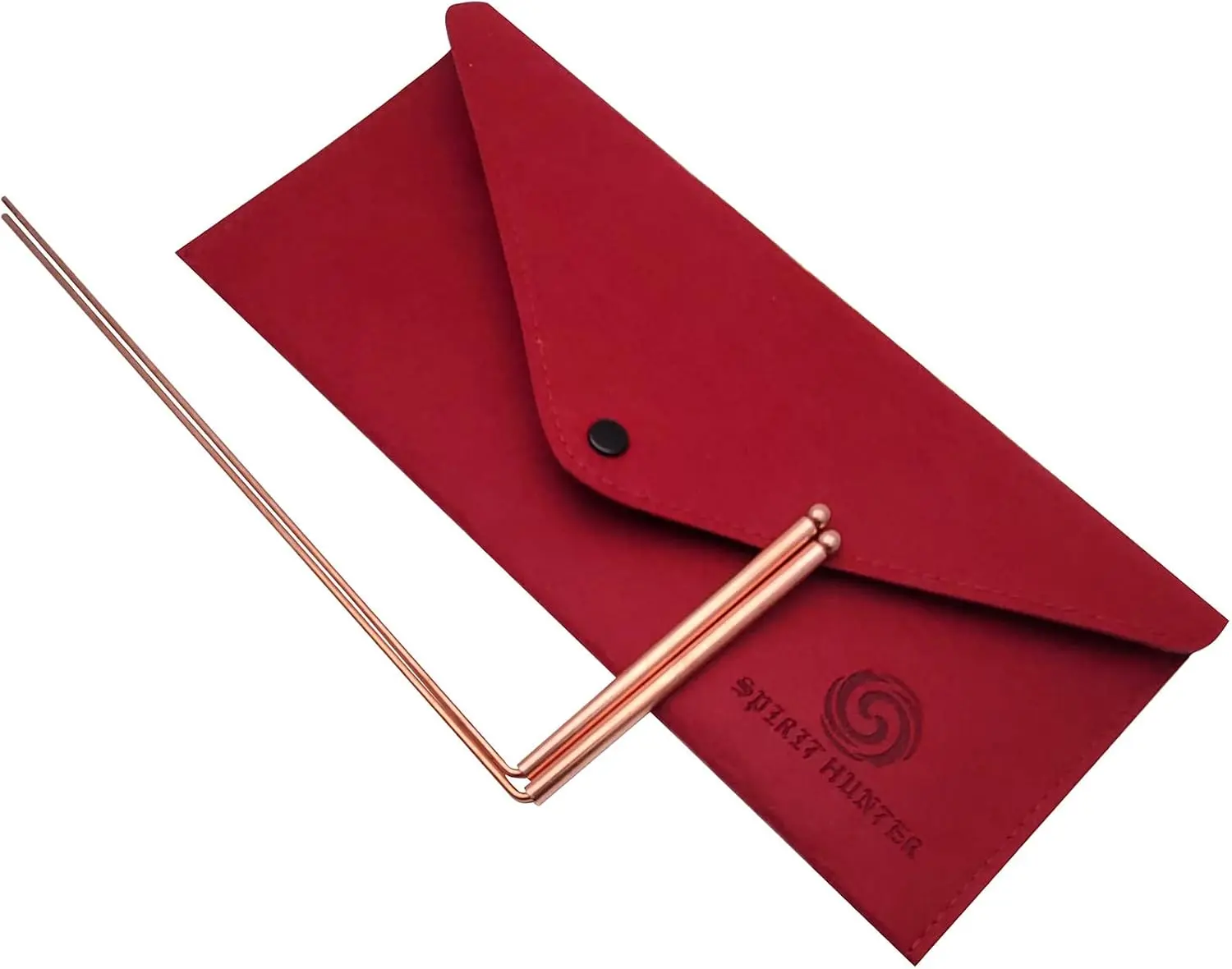 Spirit Hunter 99.9% Copper Dowsing Rod - Detect Gold, Water, Ghost Hunting etc - 2pcs Divining Rods with Bag.