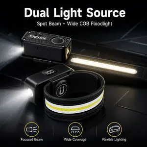 Multi-Mode LED Wristband Light 3-in-1: Headlamp, Wrist Safety Light & Magnetic Work Light - USBRechargeable for Running, Cycling, Camping & Outdoor Activities Summervibes