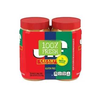 Jiff Creamy Peanut Butter, 48 Ounce (Pack of 2)