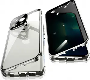 Anti-Peeping Phone Case Privacy Screen Tempered Glass Film Case for iPhone 15 Pro Max/15 Plus/14 Plus/14 Pro Max /13 Pro Max/12 Pro Max/11 Pro Max，Individual fall protection for iPhone case