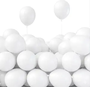 Balloons, 50 pcs 5 Inch Matte White Balloons, for Balloon Garland or Balloon Arch as Party Decorations, Wedding Decorations, Neutral Baby Shower Decorations, White