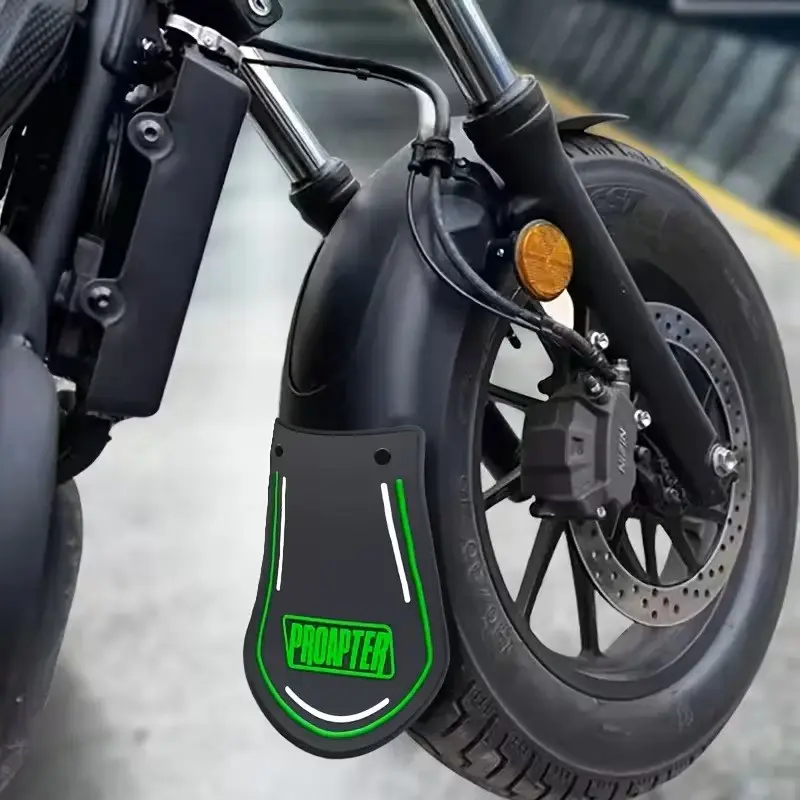 Universal Motorcycle Tricycle Mudguard, High-Quality Rubber Material, Extended Front and Rear Wheel Mudguard, Waterproof Board