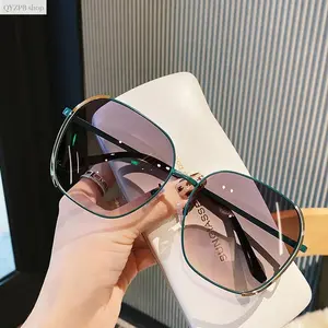 Polarized Sunglasses for Men and Women | Korean Style Square-Oval Hybrid Frame Fashion Shades | UV400 Protection Anti-Glare TAC Lenses | Lightweight Y2K Retro Aesthetic Eyewear for Driving, Travel, Beach, Outdoor Street Style Wear,summerwins