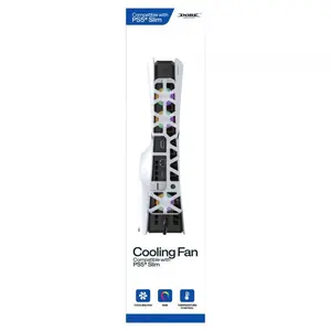 Cooling Fan with RGB for Playstation 5 Slim - White