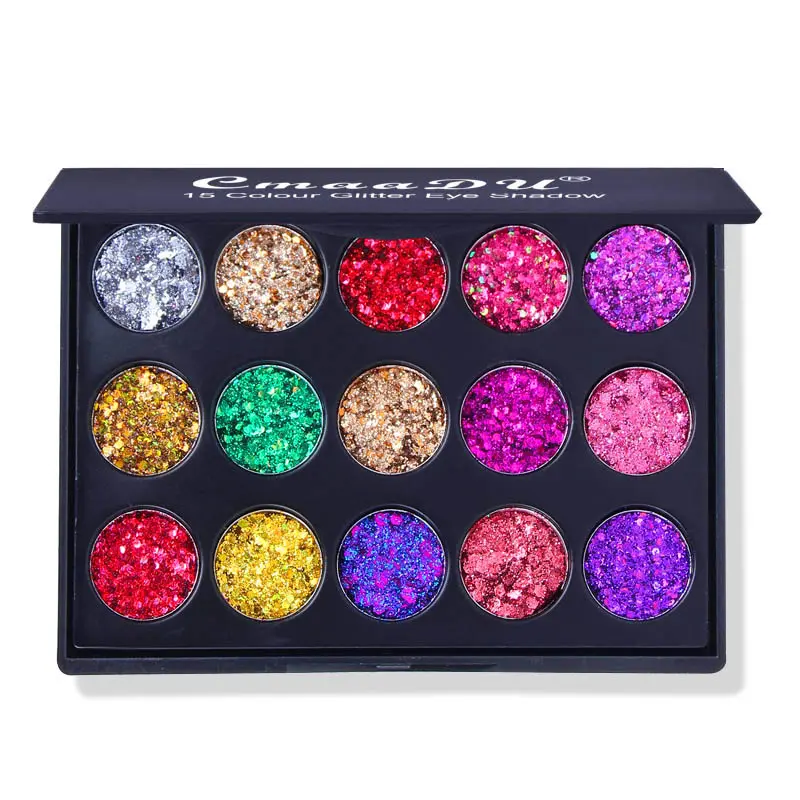 15-Shade Glitter Eyeshadow Palette - Shimmer Finish Cosmetic for Enhancing Makeup, Versatile for Beginners & Pros, Ideal for Your Makeup Routine