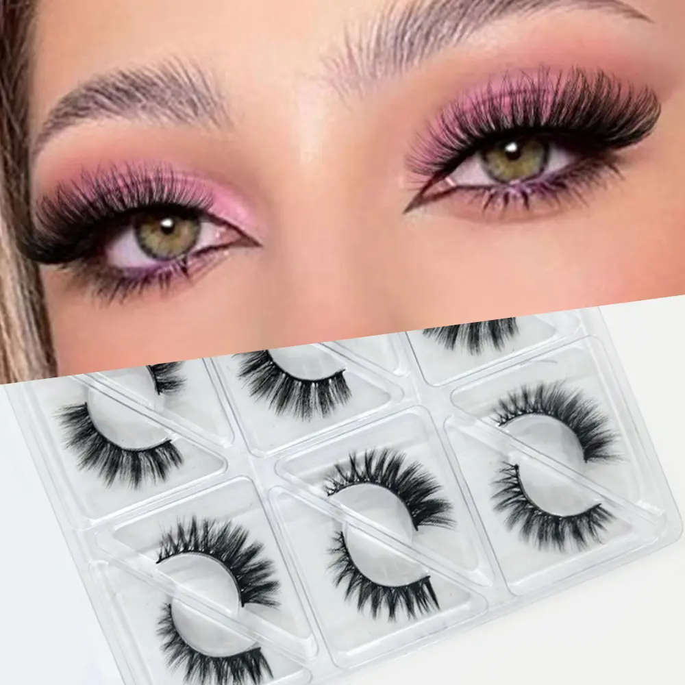 Women's 6-Pair 5D Eyelashes, Makeup Eyelash Extension for Fashion Use