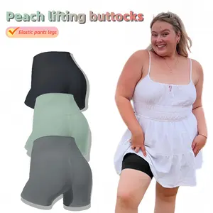 3-Pack Women's Solid Safety Shorts, Ice silk breathable material, Women's Underwear for Daily Wear, shaping shorts, Yoga Shorts, safety shorts, shaping clothes,  Bottoms Embellishment Leg Womenswear Compression body shapewear Essential Everyday Style Fit