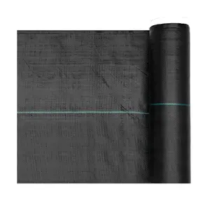 Weed Barrier Fabric Heavy Duty 1.4x50FT - Landscape Fabric for Garden Weed Control, 3.2oz Woven Ground Cover, Geotextile Webbing Default
