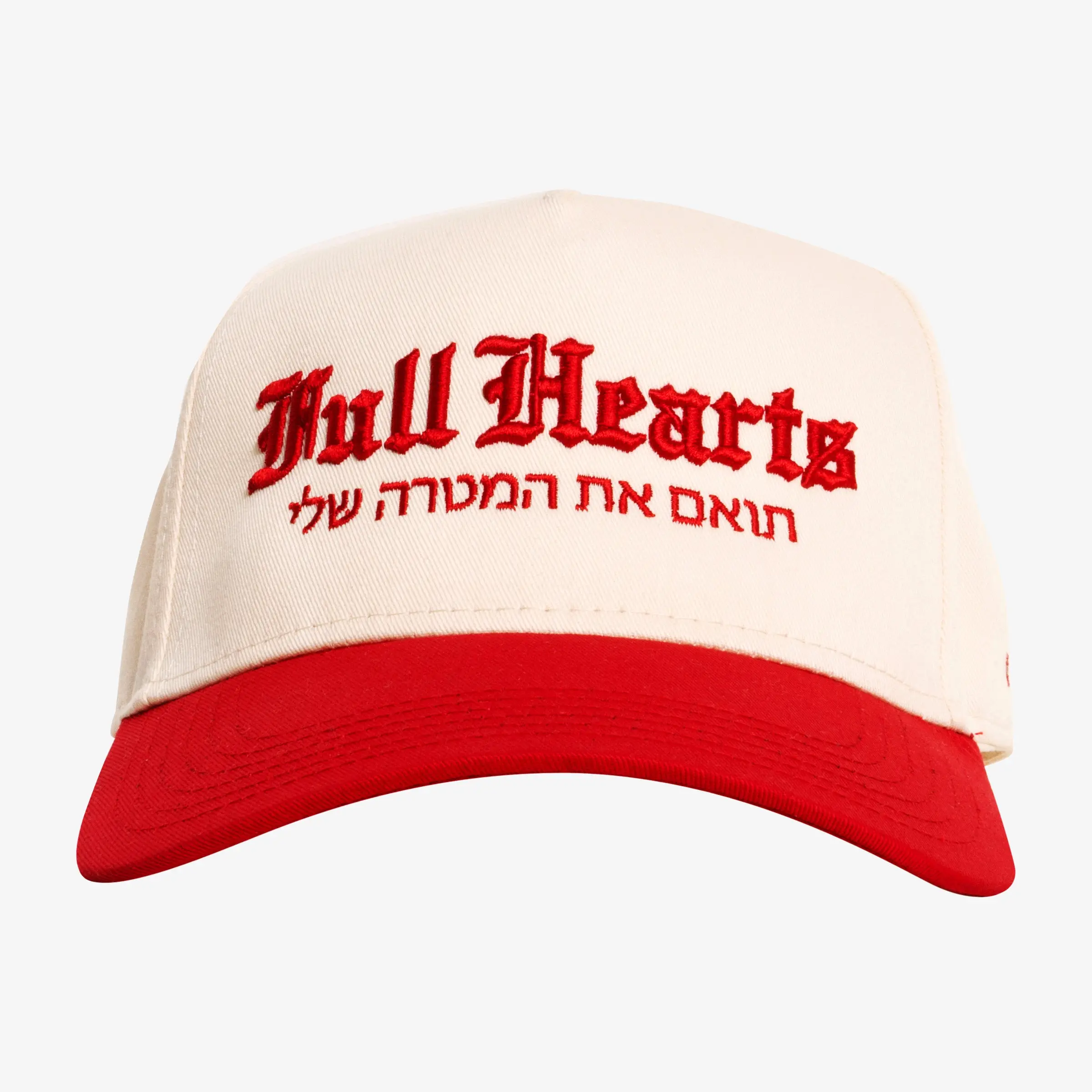 Hebrew Hat Creme/Red - LIMITED