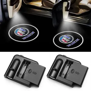 LED Car Welcome Light, Door Projection Lamp, Ground Lighting, Logo Projector, Exterior Modification Decoration, Suitable for Buick, LED Car Lights