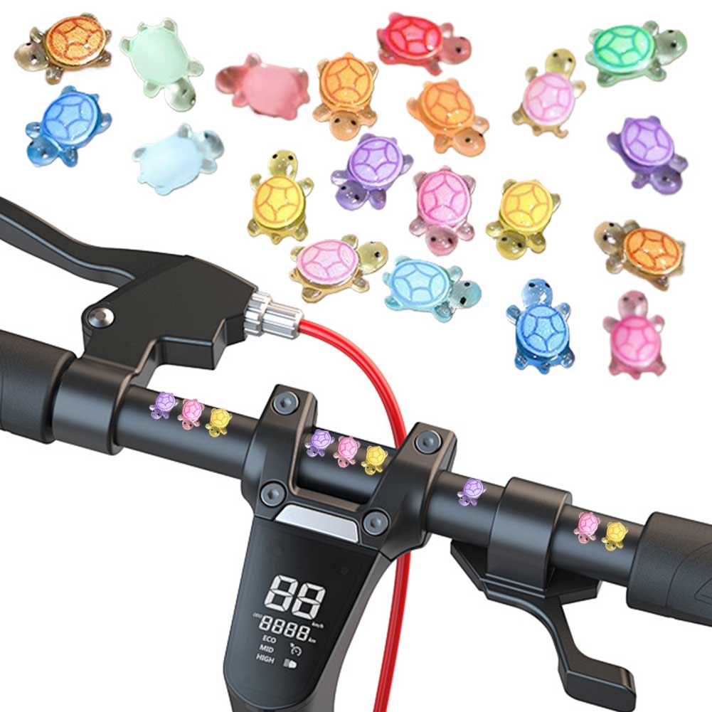 100Pcs Mini Resin Turtles Night Glow Turtle Figurines Realistic Tiny Turtles Acrylic Small Animals Figures for Micro Landscaping