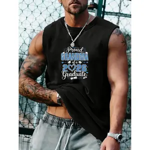 Unisex Proud Grandma Vests with Graduation Symbols