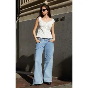 John Galt Women's White Embroidered Elena Tank Top