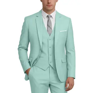 WOMS Mens Suit 3 Pieces Slim Fit Suits for Men Formal Tuxedo Business Suit Wedding Prom Groom Suits Dinner Party