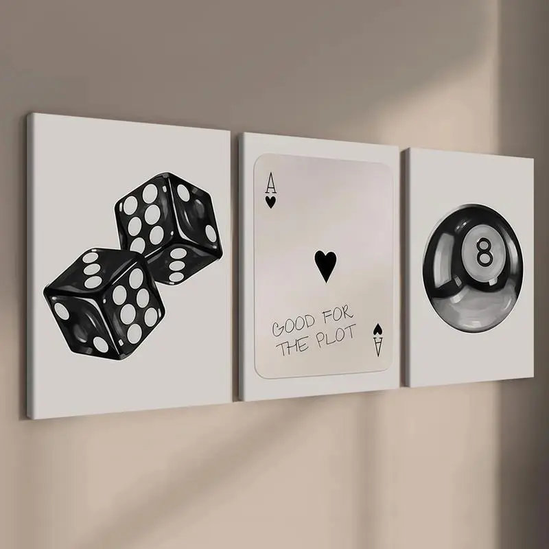3-Piece Wood Frame Canvas Art Set, Modern Artistic Wall Decor, Print Artwork, Perfect for Living Room & Hallway, Waterproof Poster