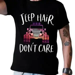 Jeep Hair Don't Care T Shirt , Jeep Tee shirts, Jeep Shirt For Men, Women Casual Classic Cotton Fabric Cotton Fabric Fashion Menswear