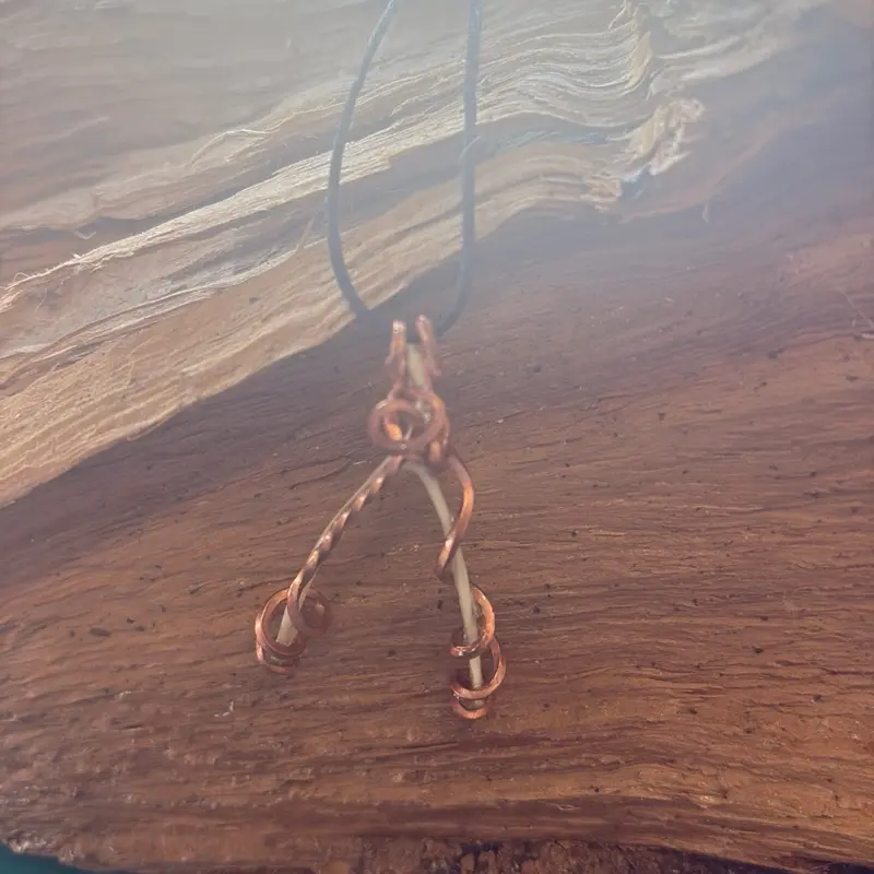 Quail Wishbone Necklace Quail Wishbone Necklace