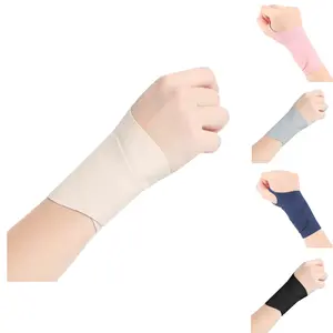 Harkapy 2 Pack Adjustable Wrist Support Brace Thin Lightweight Breathable Wrist Wrap with Thumb Loop for Sports Working