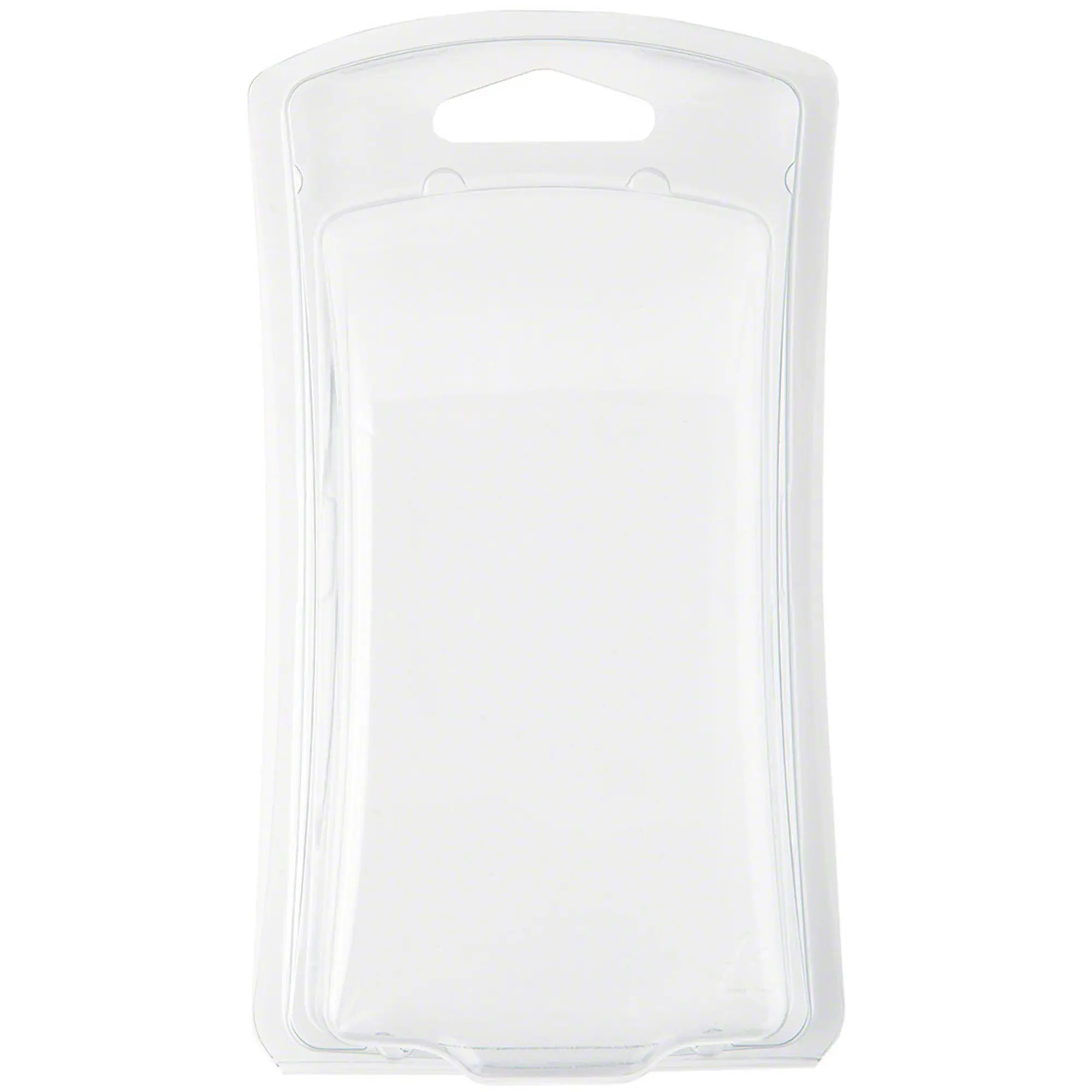 Collecting Warehouse Clear Plastic Clamshell Package / Storage Container, Curved Front, 5.06" H x 2.56" - 2.81" W x 1.18" D