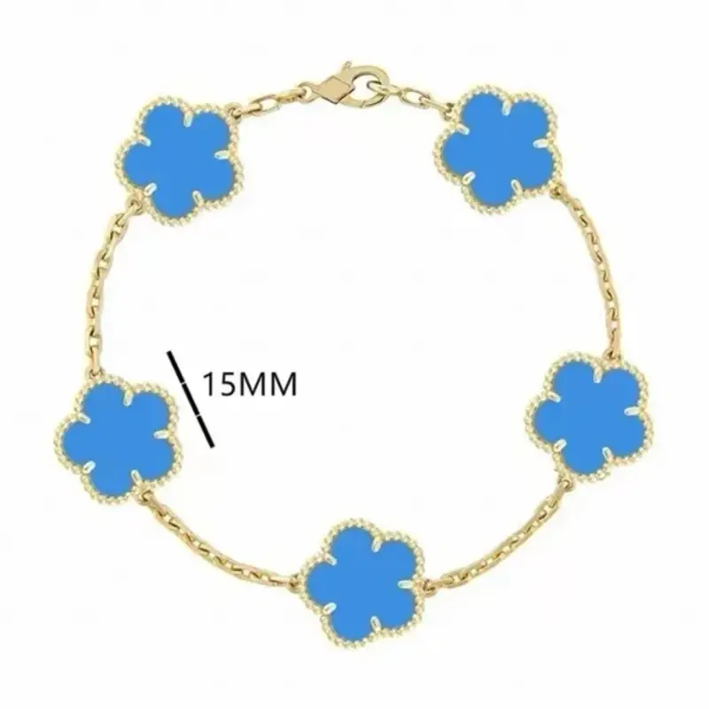 Designer Bracelet Women Bracelet Designer Plated Gold Bracelet White Shell Agate Charm Luxury Bracelet