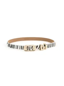 Zebra Print Molten Metal Belt