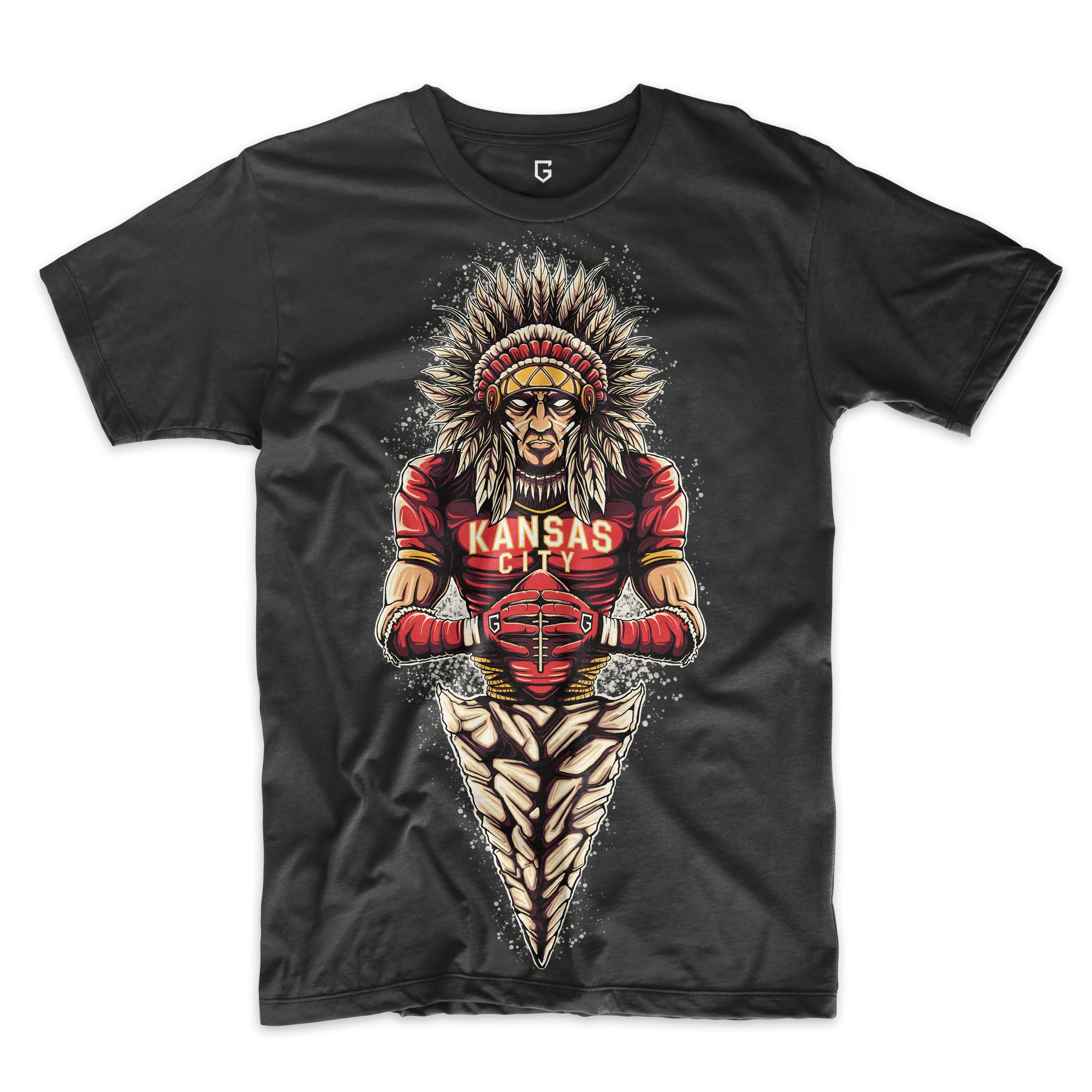 Kansas City Chiefs Football Arrowhead Men's T-Shirt
