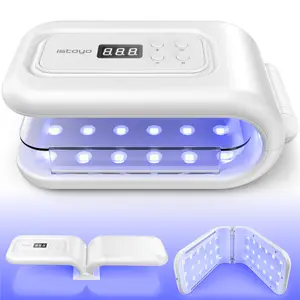 ISTOYO UV Light for Resin - Large Double-Sided 36 LED Curing Lamp with 7 Timer Settings & Digital Display, 180° Adjustable Stand for Jewelry Making, DIY Crafts