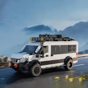 MB Tracker 4x4 Car Model Building Blocks Model Car Kit, 578pcs/box Creative Blocks Building Toy, DIY Assembly Bricks Toy, Birthday Gift for Teenager