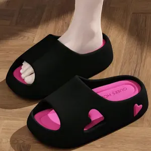 Women Cloud Soft Slippers, Summer EVA Thick Sole Non-slip House Shoes, Indoor Home Bathroom Shower Outdoor Casual Slides