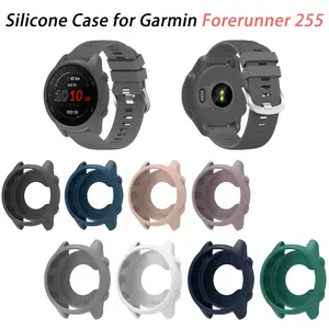 Soft Silicone Protective Case For Garmin Forerunner 255 265 Smart Watch Protector Shell Frame Bumper Cover Accessories