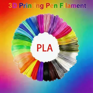 3D Printing Pen Consumables 1.75mm PLA Filament, 5m Per Color, Random Color Mix, 3D Printer Refill Kit, Ideal for DIY Projects