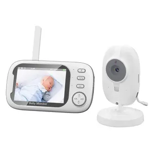 Baby Camera Monitor, Baby Monitor with Camera Night Vision, No Wifi, 5" Screen, 2-way Talk, VOX Mode, Feeding Reminder Temperature Sensor And 8 Lullabies As Halloween,  Gif  Safety