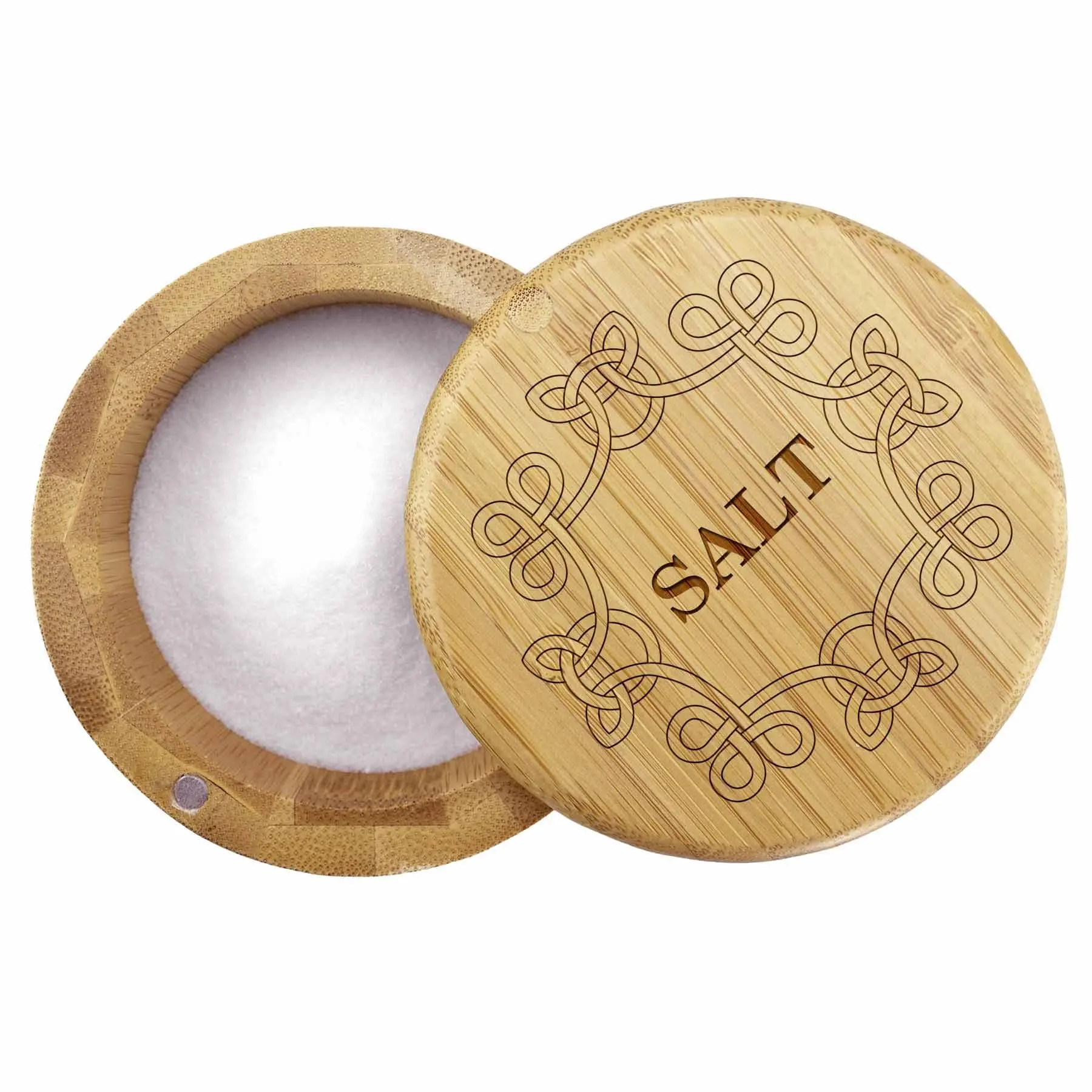 "Celtic Knot" Engraved Salt Cellar, 6-Oz. Capacity
