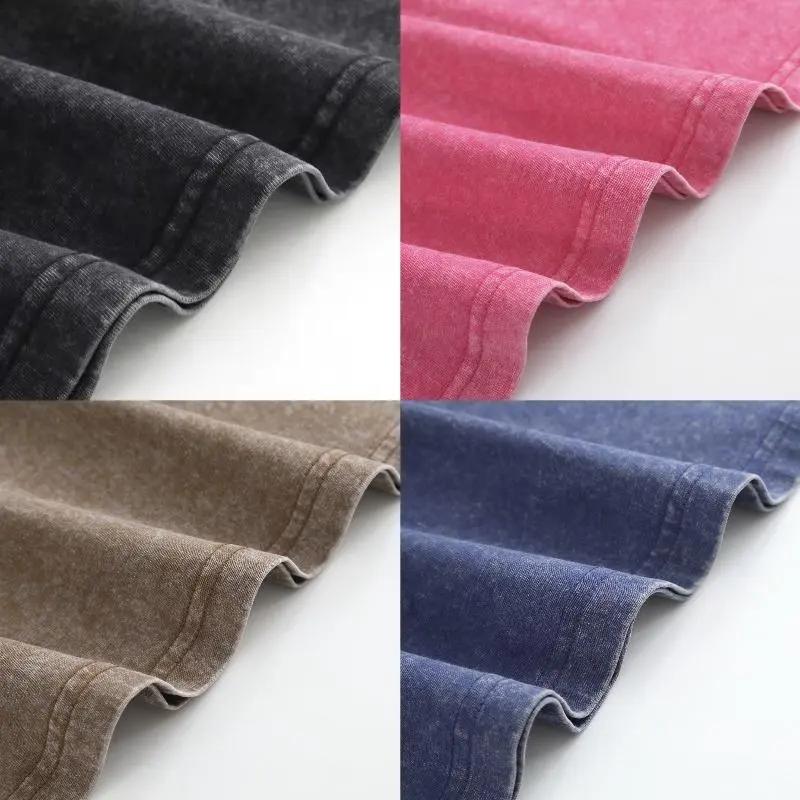 3 Pack Vintage Acid Wash Oversized Tees Unisex Heavyweight Cotton Baggy Casual Shirts