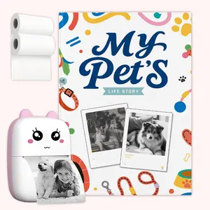 [SpringGlowUP]Timetome My Pet's Diary with Printer - A Unique Book to Chronicle Your and Your Pet's Life Together with Interactive Printing Feature