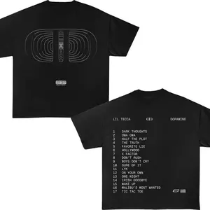 2 Sided Dopamine Lil Teccaa T-Shirt, The Dopamine Experience Tour 2025, Lil Teccaa Tour Merch, Plan A Metal Logo Tee, Rap Hip Hop Shirt, Gift for Fan