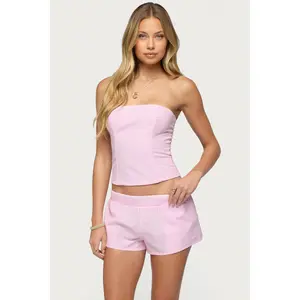 Amaliah Striped Strapless Corset