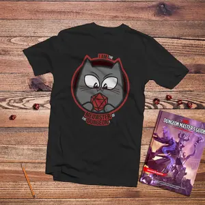 Meowster of the Dungeon Shirt, DnD Dungeons and Dragons Shirt, Dungeon Master Role Playing Game Shirt