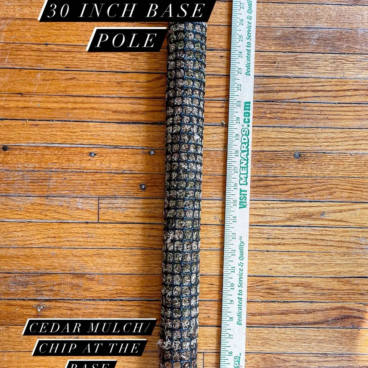 30” Base Pole (Compatible with Stackable Moss Poles)