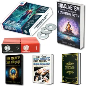 SaveMeMagnets - Biomagnetism Wellness Kit | 10 Therapeutic-Grade Magnets & 4 Illustrated Guides | DIY Magnet Self-Care for Wellness & Balance | Magnetic Tools for Energy, Alignment & Recalibration
