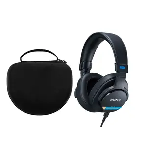MDR-M1 Professional Reference Monitor Headphones (Black) with Headphone Case Bundle for Sony